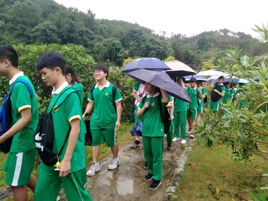 同學們在國醫(yī)園和百草園參觀、學習