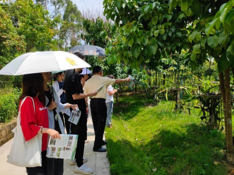 團(tuán)隊參觀百草園